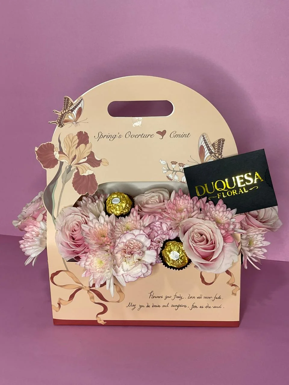 Detalle Natural - Flores naturales con Ferrero Rocher